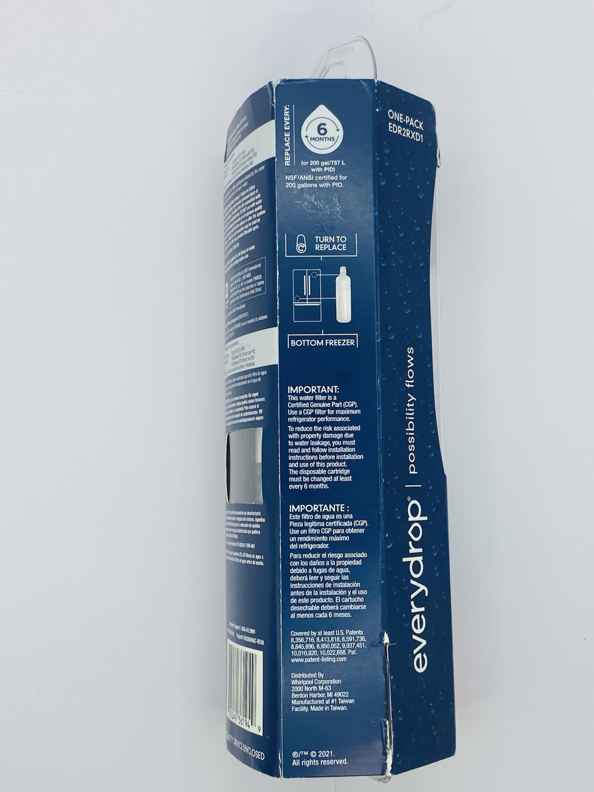 ED Filter 2 – Refrigerator Water & Ice – Genuine OEM Replacement