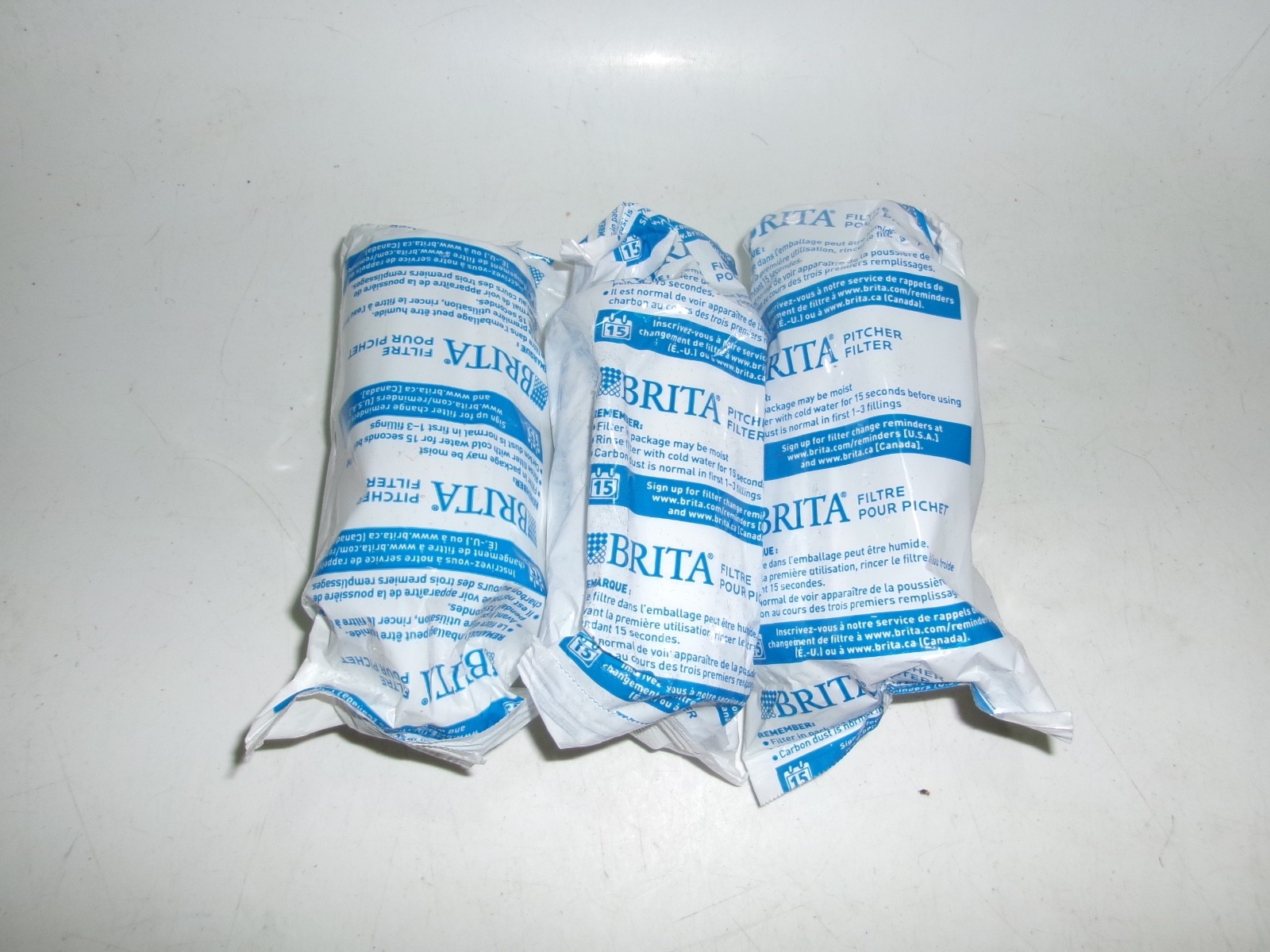 Brita Replacement Water Filters 3‑Pack – New Sealed Loose Filters – Free Ship