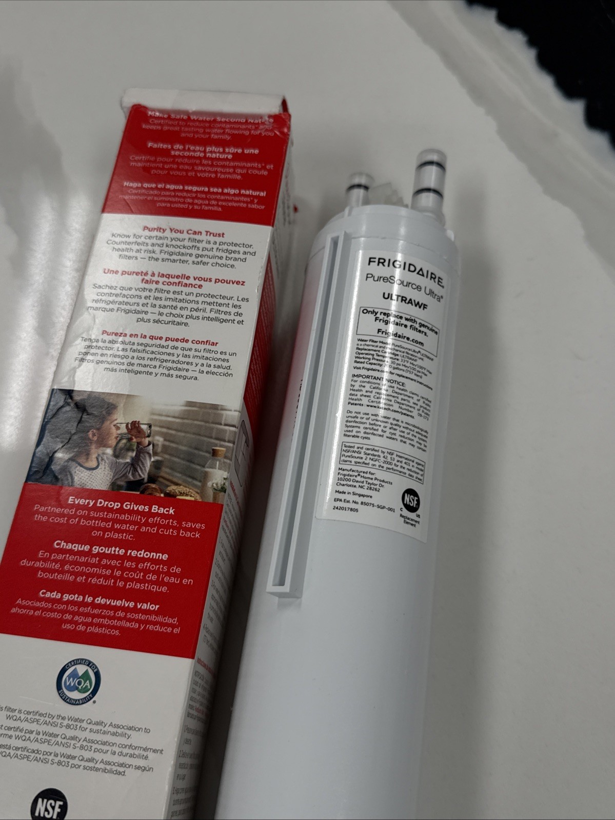 Genuine Frigidaire ULTRAWF Pure Source Ultra Refrigerator Water Filter White