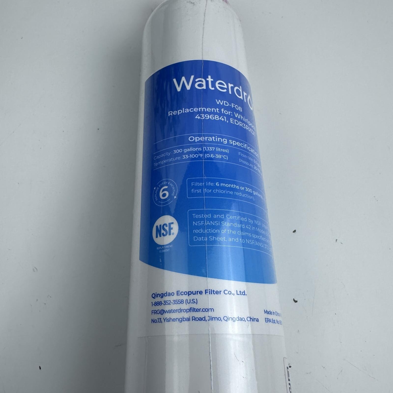(Lot Of 2) Wd-f08 Waterdrop Replacement Refrigerator Water Filters