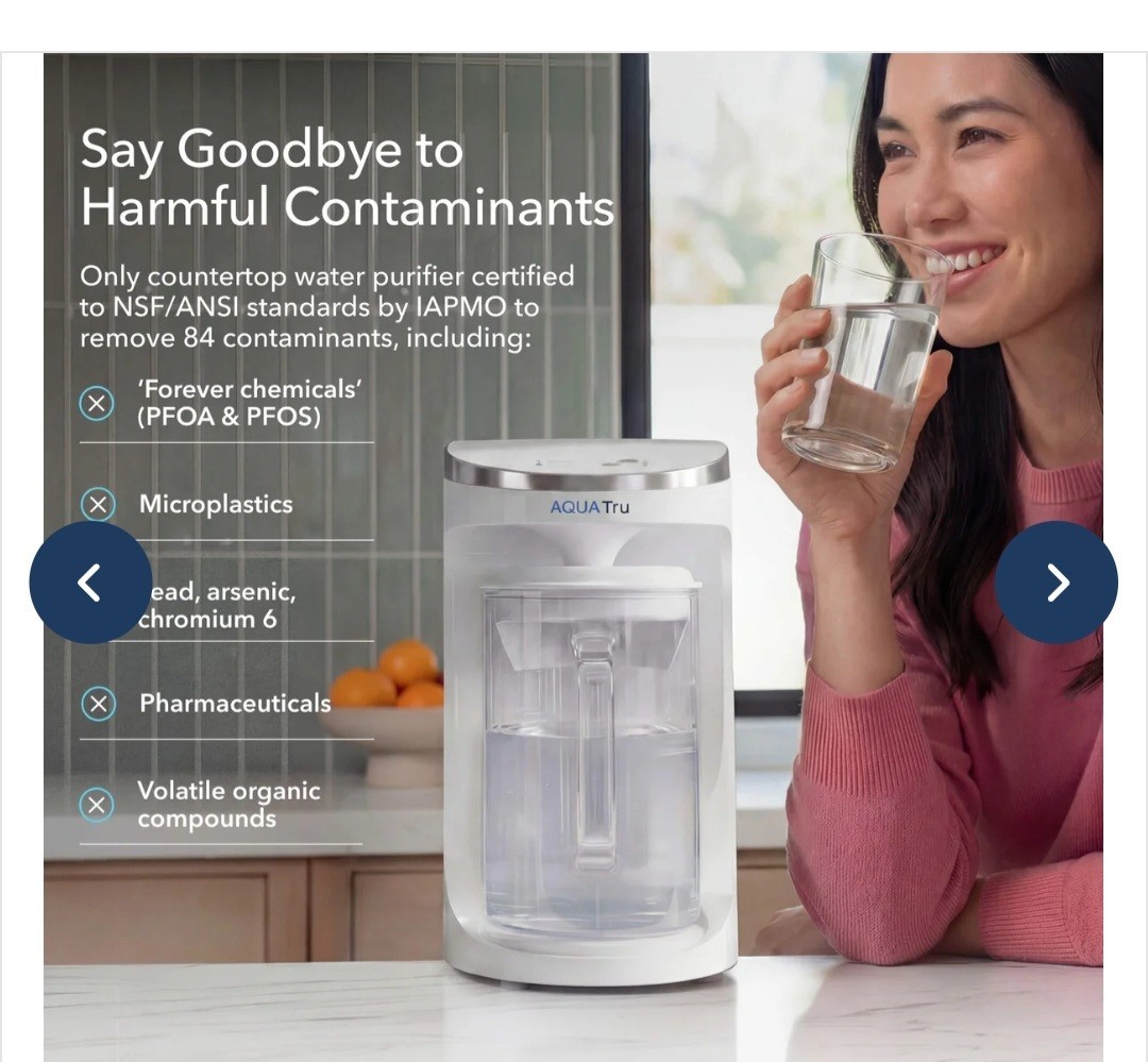 aqua tru countertop water filter – very good condition