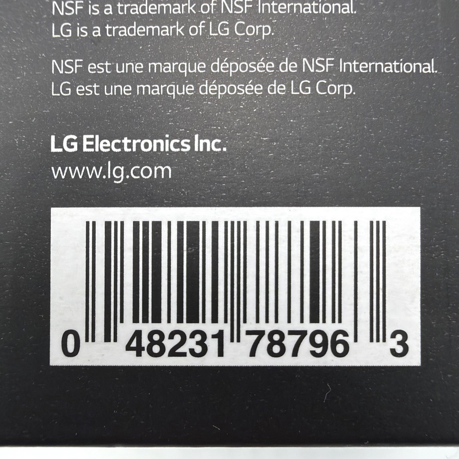 LG LT1000P Water Filter Replacement Cartridge LT1000PC/PCS ADQ747935 SFN