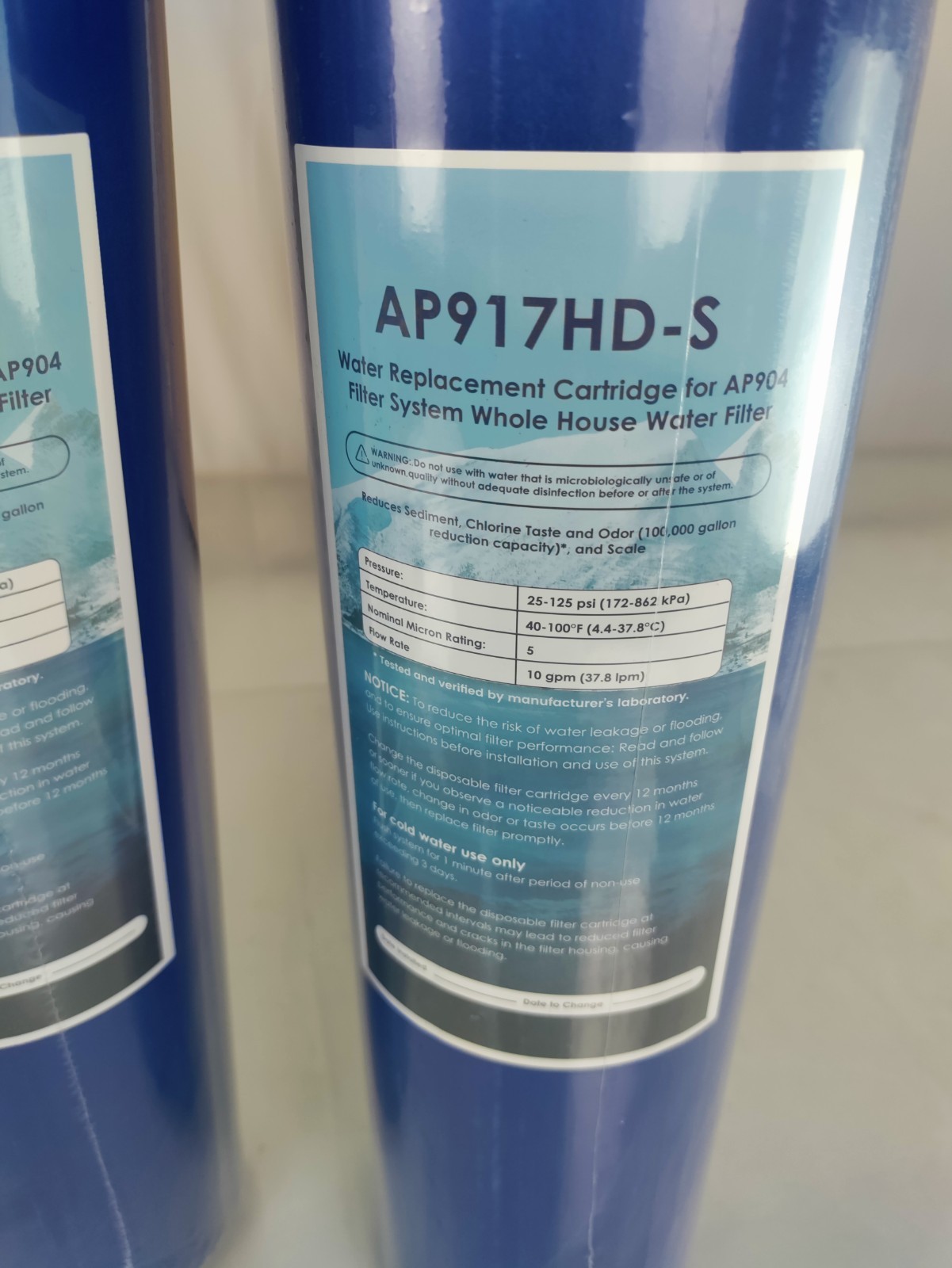 AP917HD-S AP904 Whole House Water Filter 2 Pack 100,000 Gal Sealed