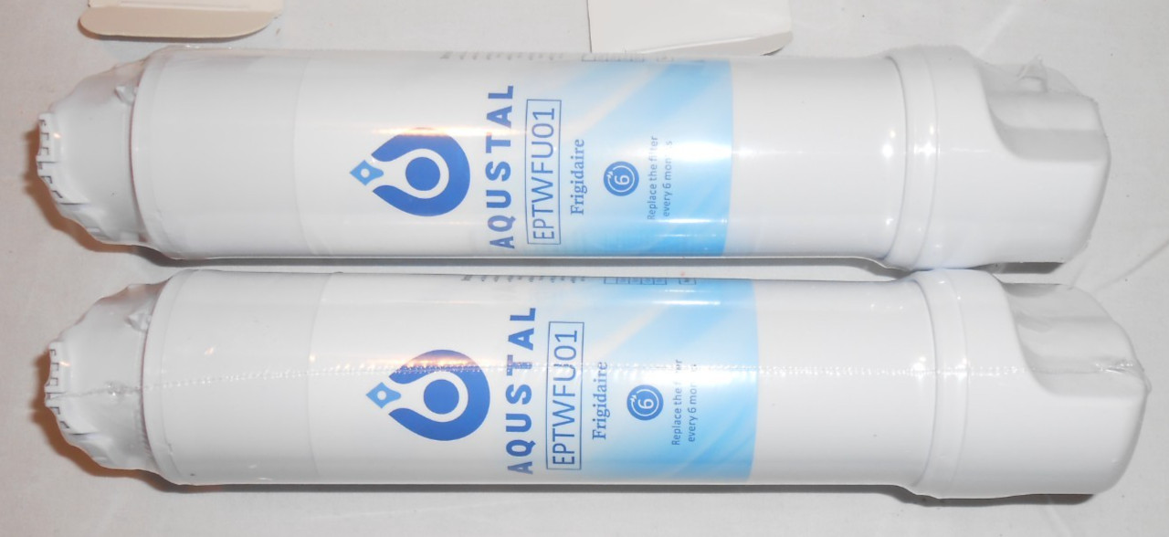 Aqustal Water Filter Fit for EPTWFU01 Frigi-daire Replacement PAIR BRAND NEW