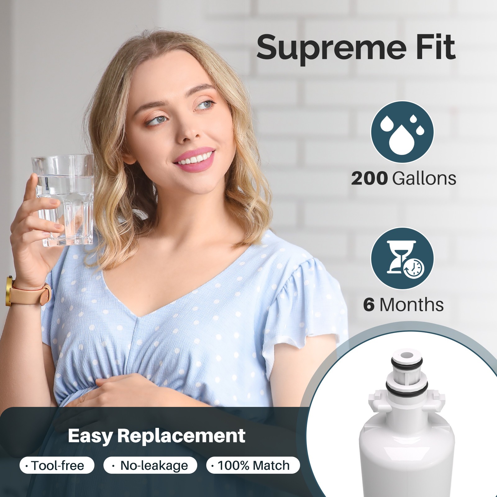 Fit For LG LT700P LFXS30766S LFX31925ST LFX31945ST Icepure Water Filter 4 Pack