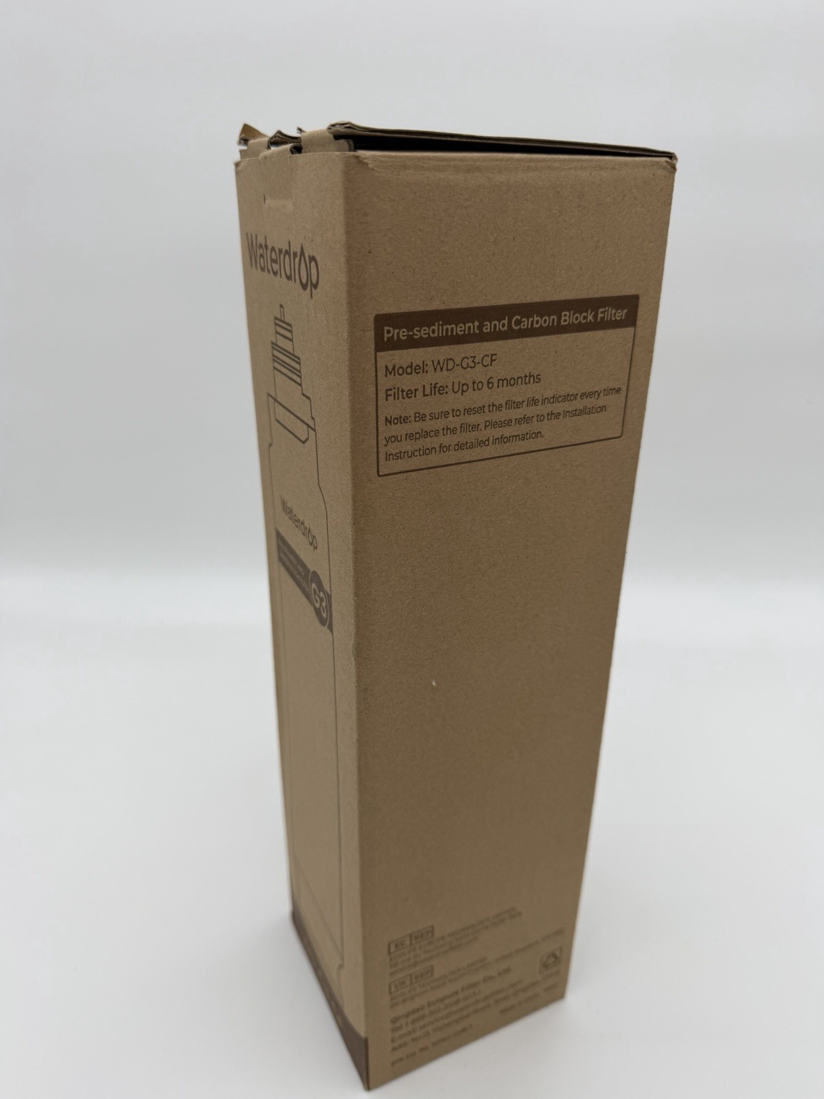 Waterdrop WD-G3-CF Filter, Replacement for WD-G3-W, WD-G3P600 and WD-G3P800-W