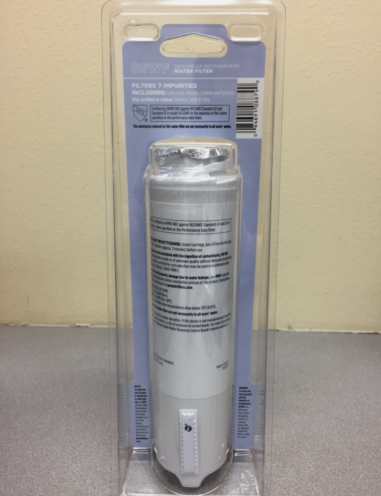 GE GSWFDS Appliances SmartWater Refrigerator Replacement Filter For GE GSWF