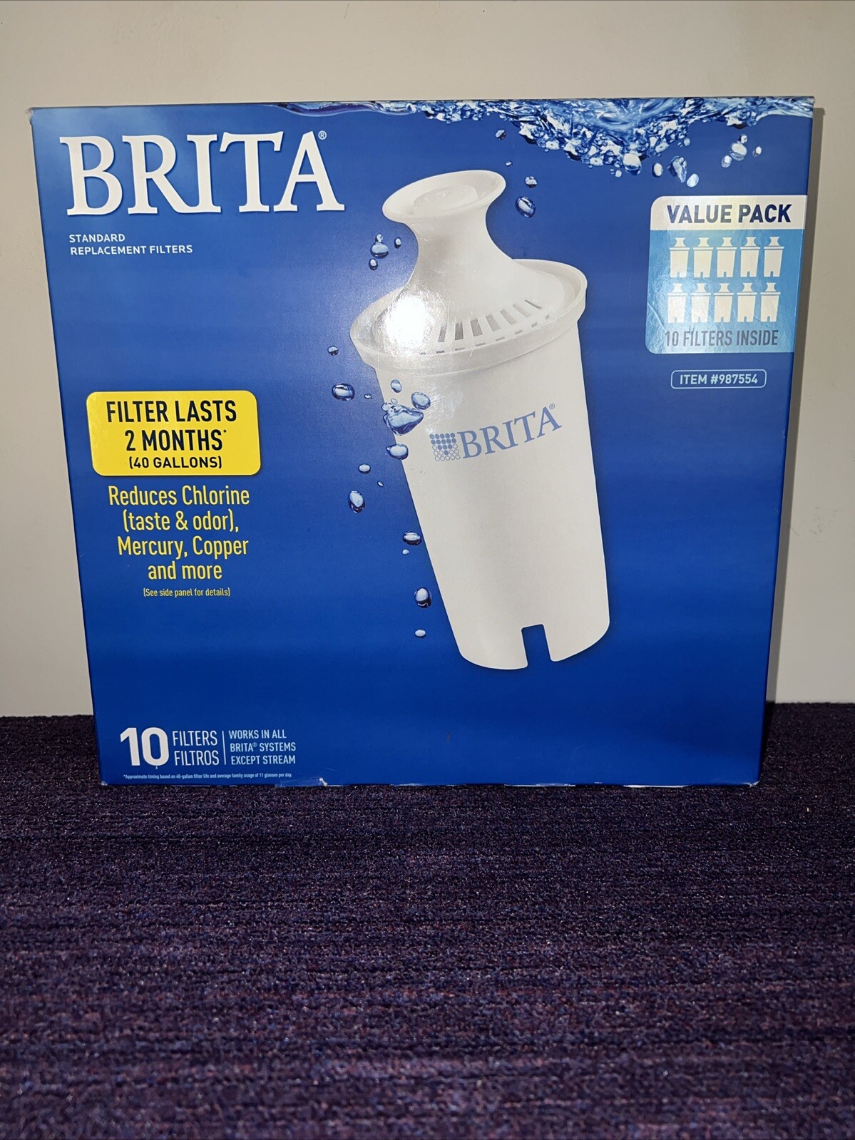 Brita Replacement Filters 10 Pack 987554 New – Free Shipping