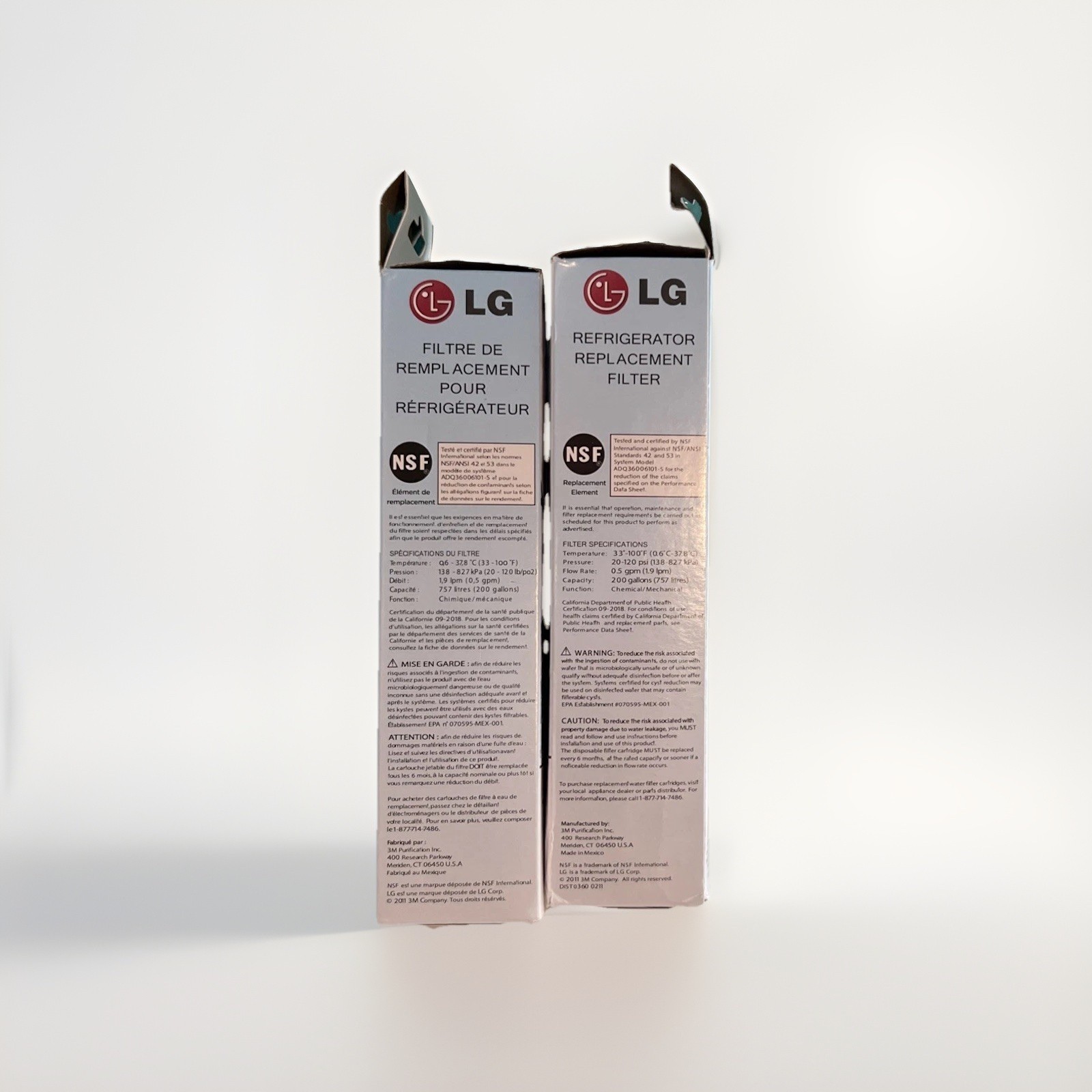2-pack LG LT700P/PC/PCS Water Filter Cartridges New