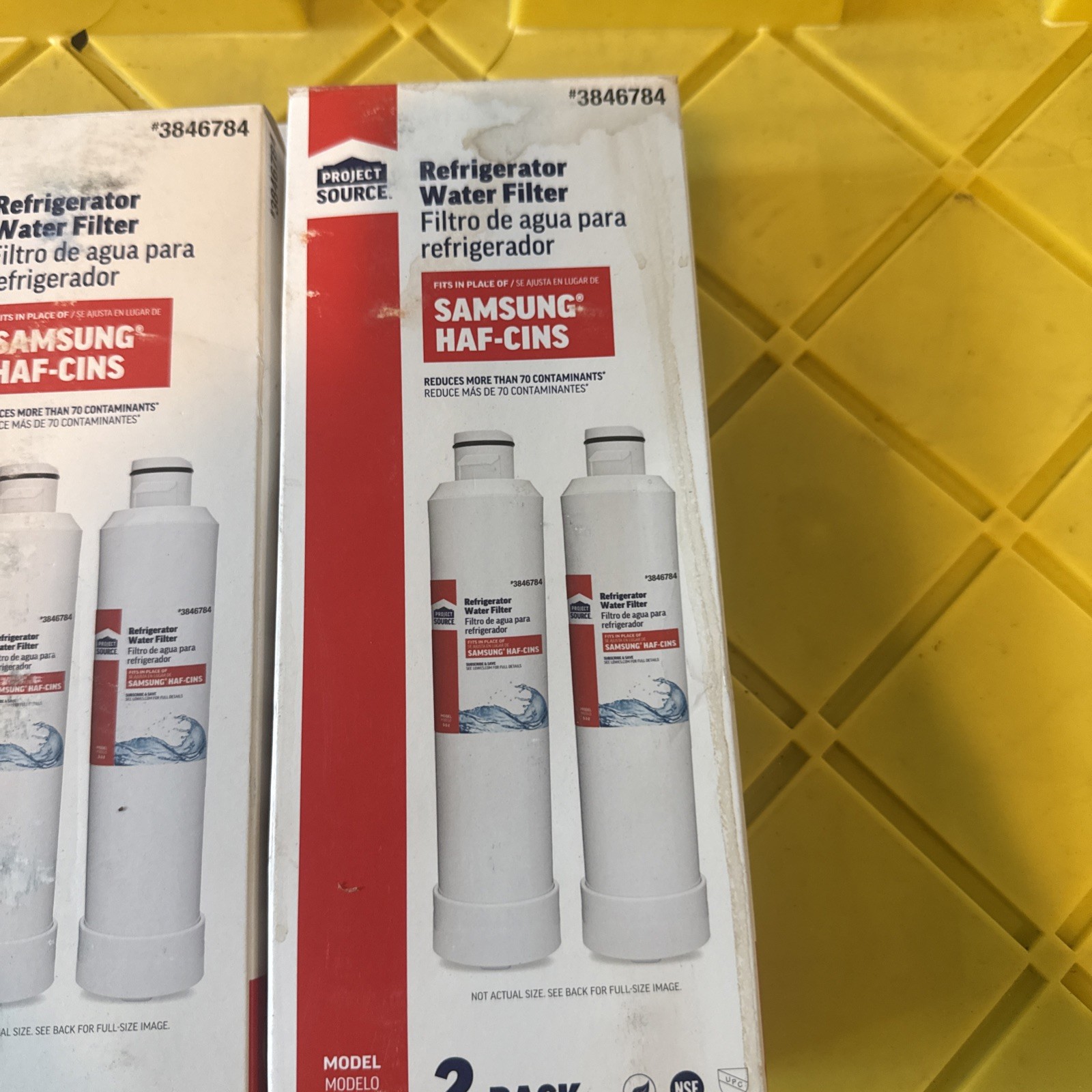 Project Source 3846784 Refrigerator Water Filter 4 Pack (2 Packs Of 2)