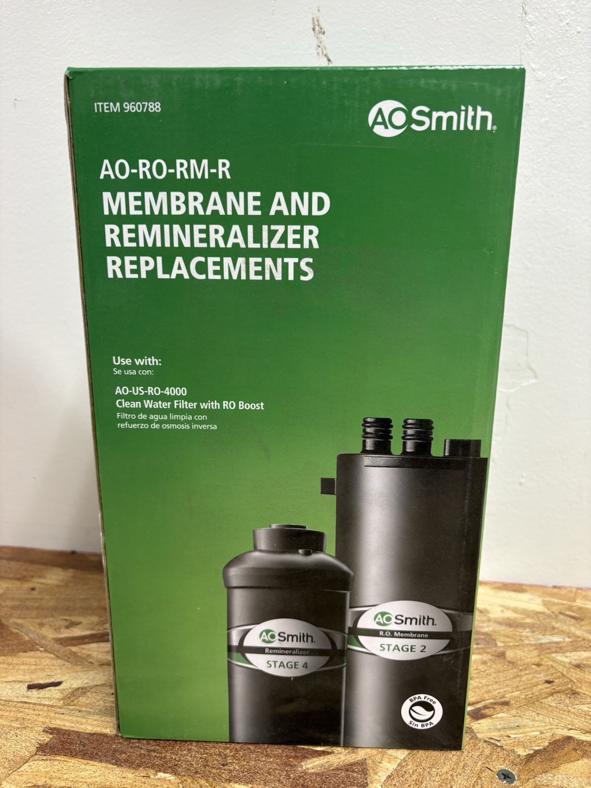 A.O. Smith AO-RO-RM-R Replacement RO Membrane & Remineralizer ~ 960788