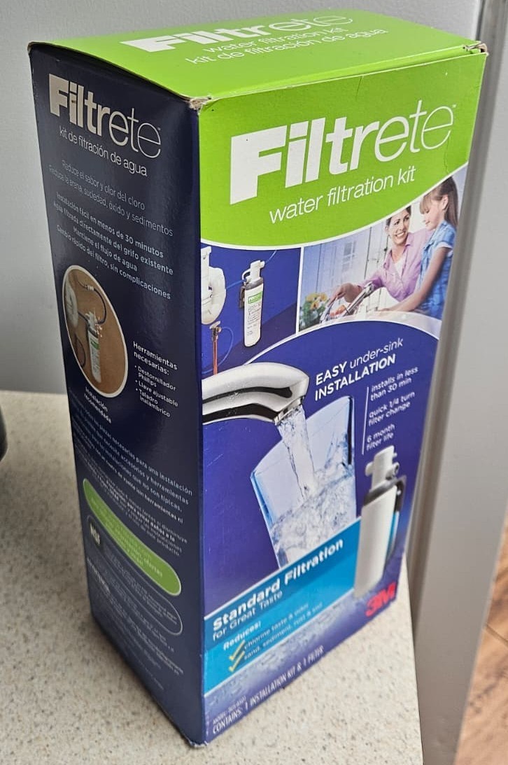 Filtrete Water Filtration Kit Easy Installation Under The Sink White USA Seller