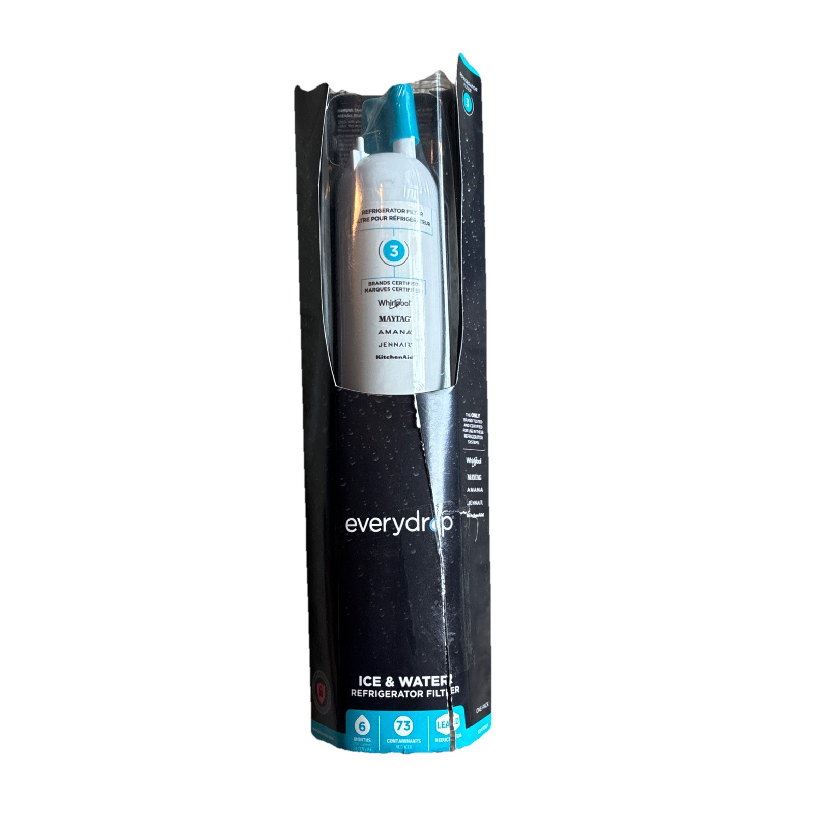 Everydrop by Whirlpool Ice and Water Refrigerator Filter 3 NEW SEALED NIP