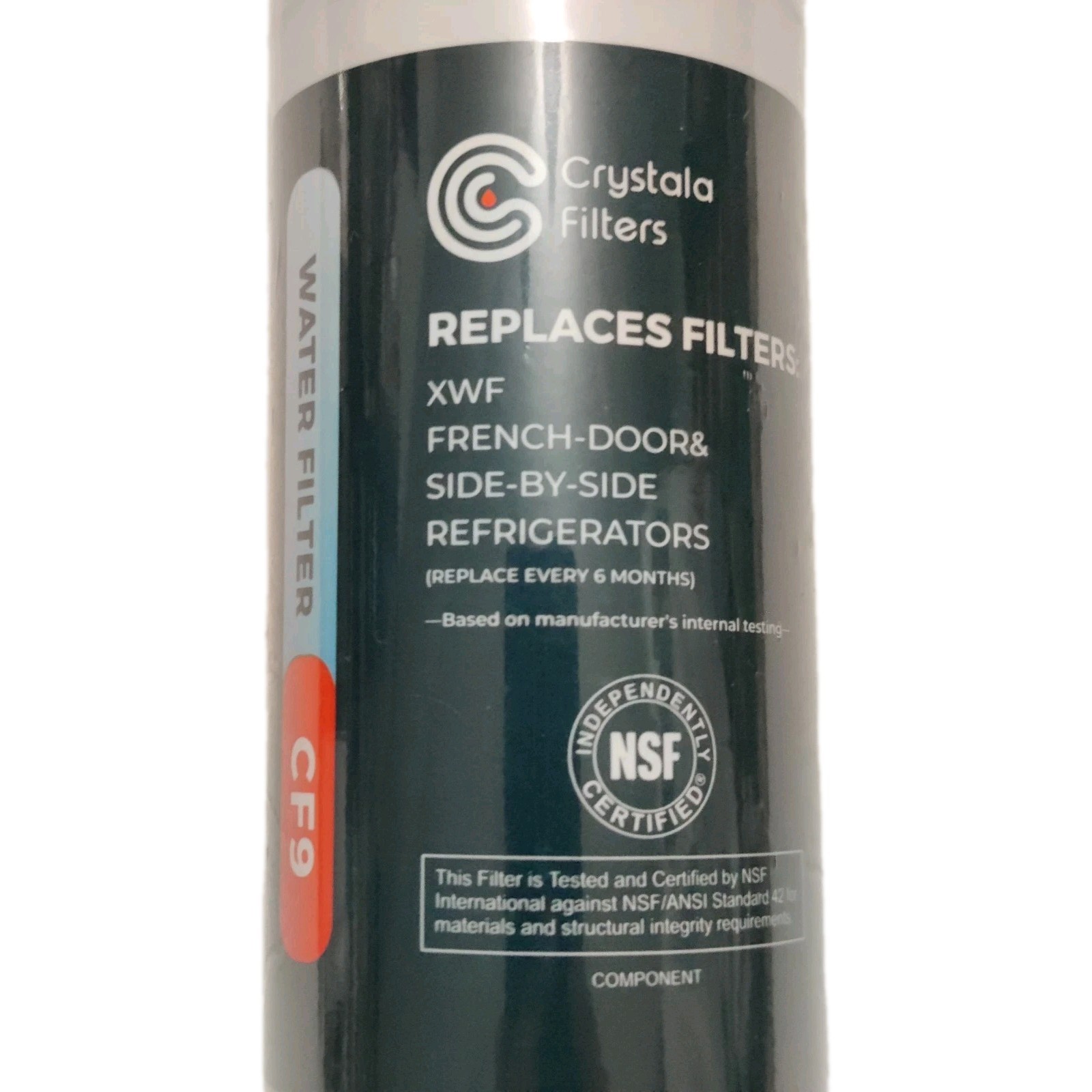 3- Crystala Filter XWF French Doors Side by Side Replace Water Filters sealed