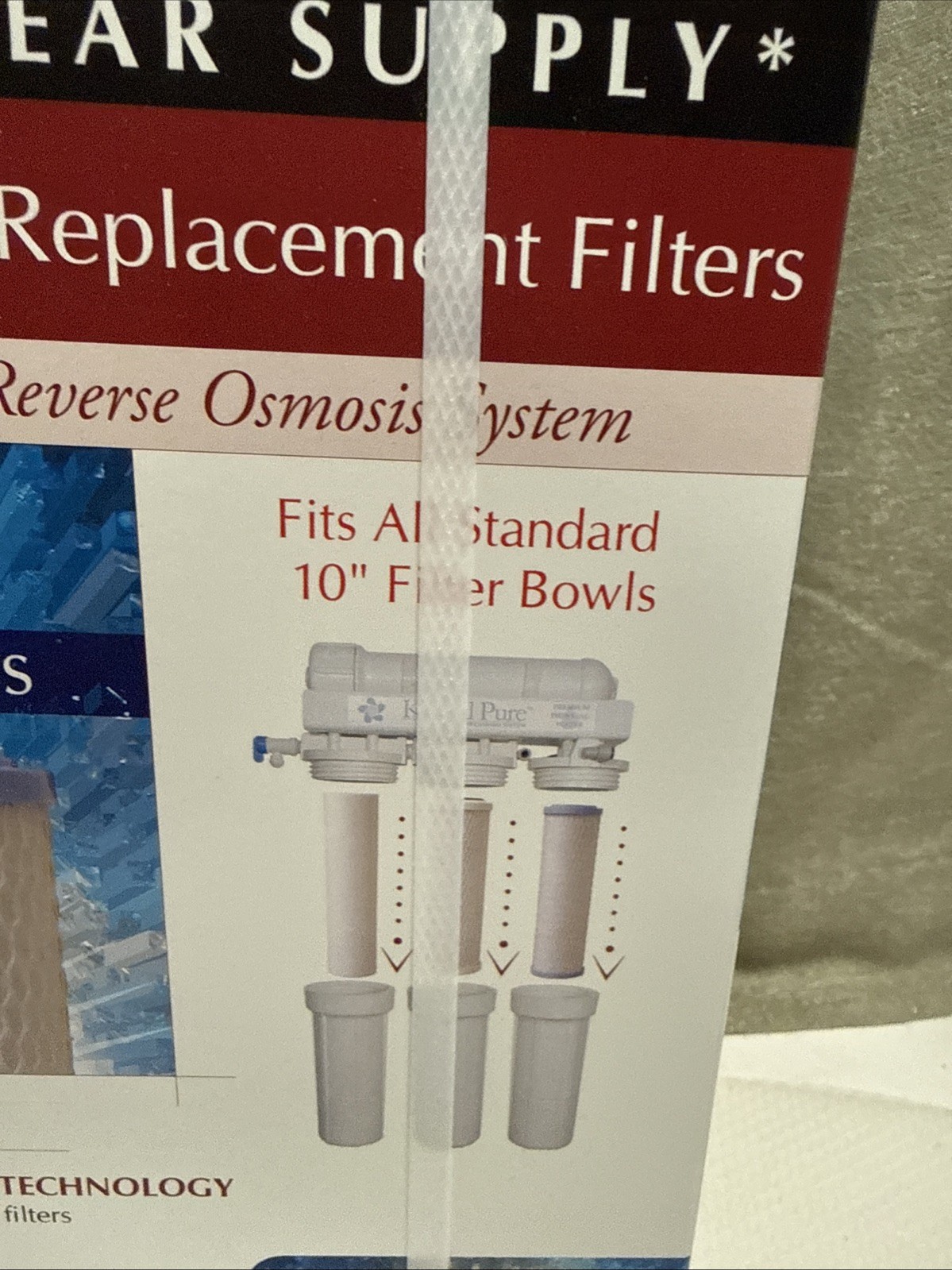 Krystal Pure KR10 Reverse Osmosis Replacement Filters Set 1 Year supply