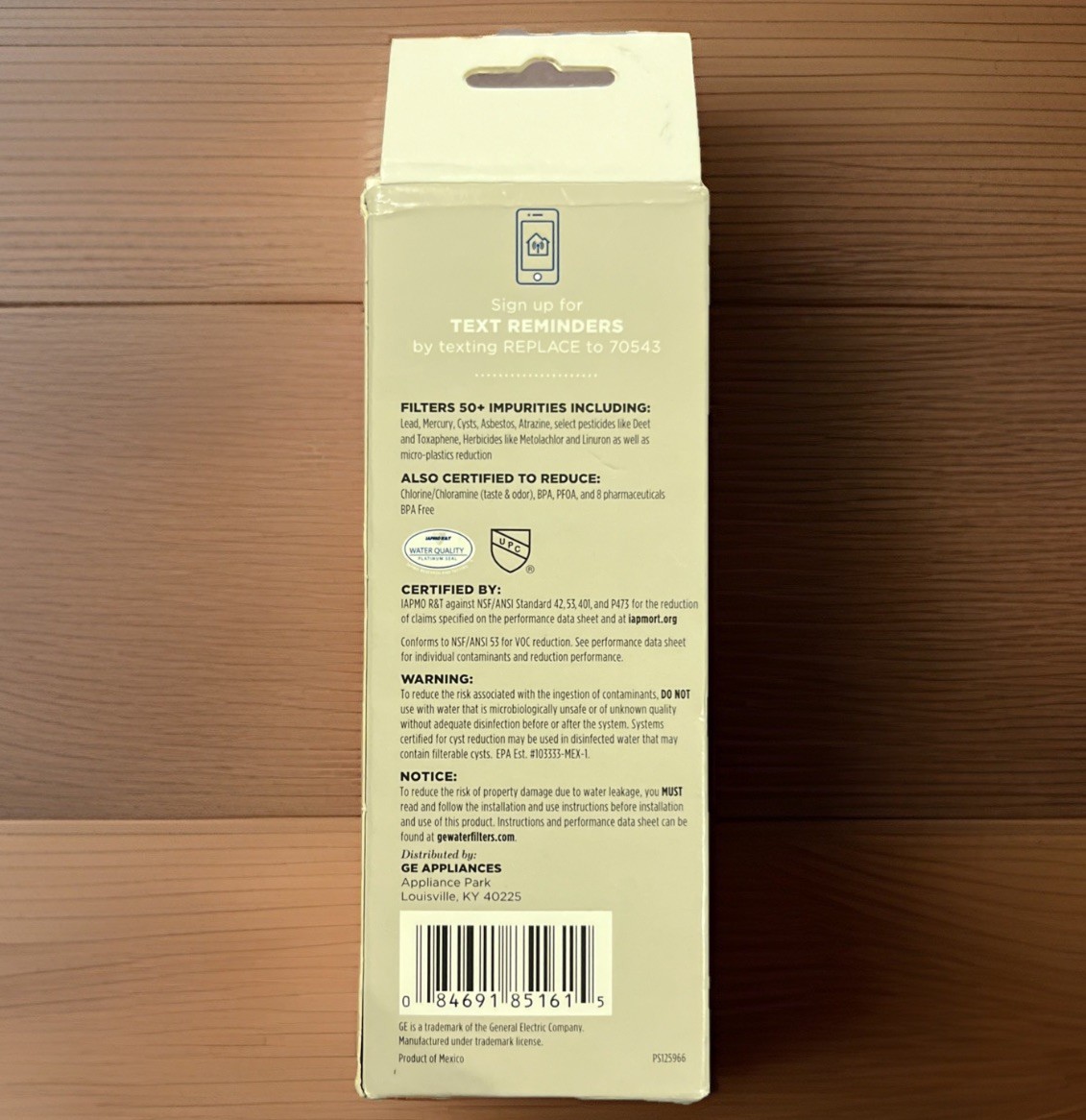GE XWFE Refrigerator Water Filter – White New Without Chip/ NIB
