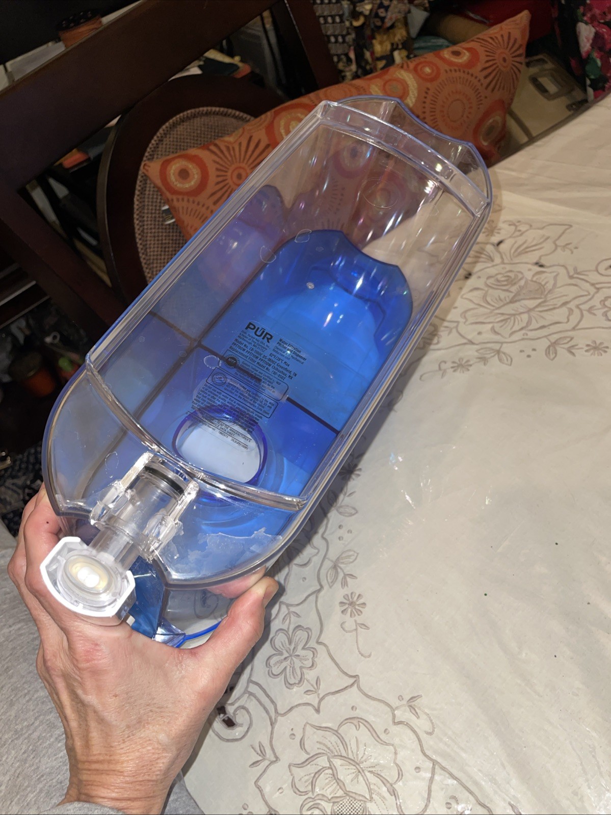 PUR Classic 30-Cup Water Dispenser Filtration System – Blue/White