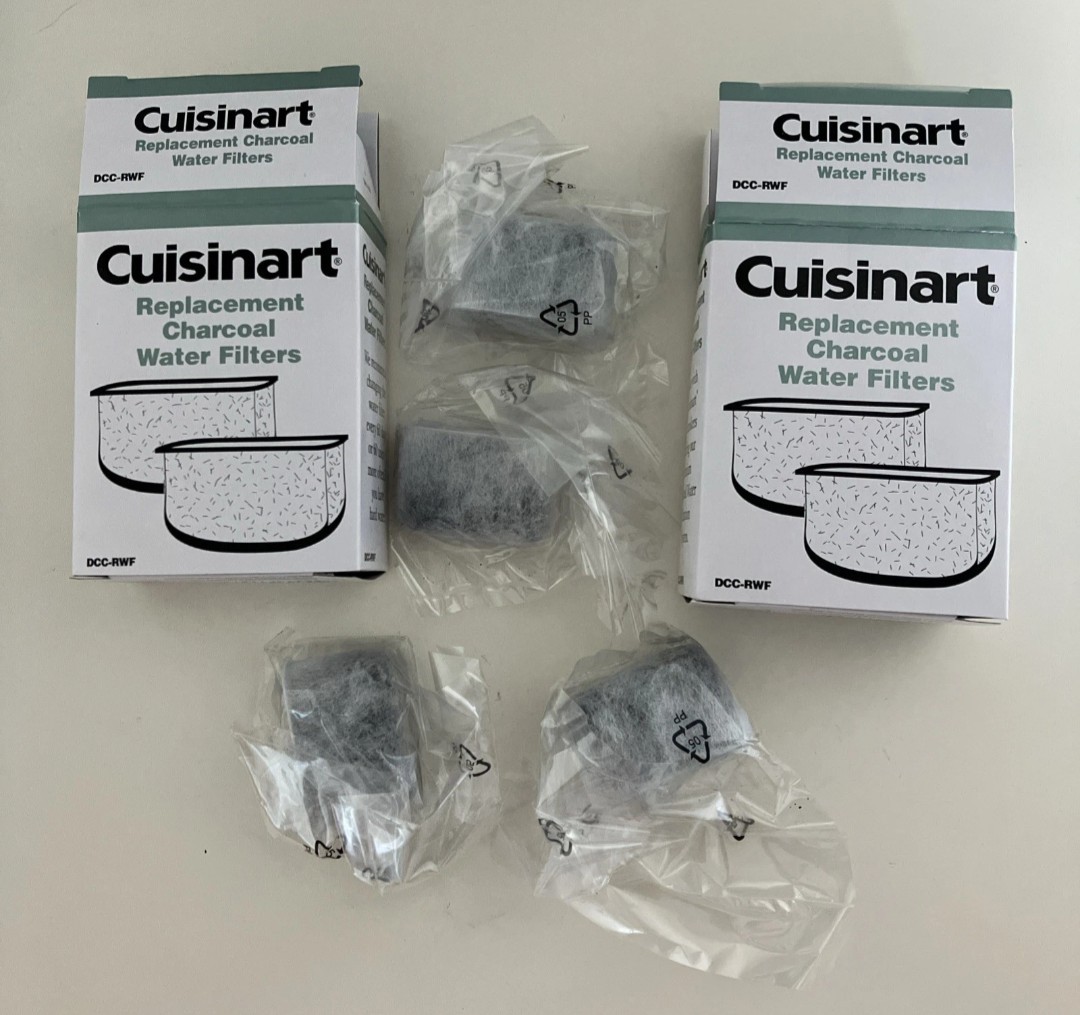 LOT OF 2 PACKS Cuisinart Replacement Charcoal Water Filters 2 per box = 4 total