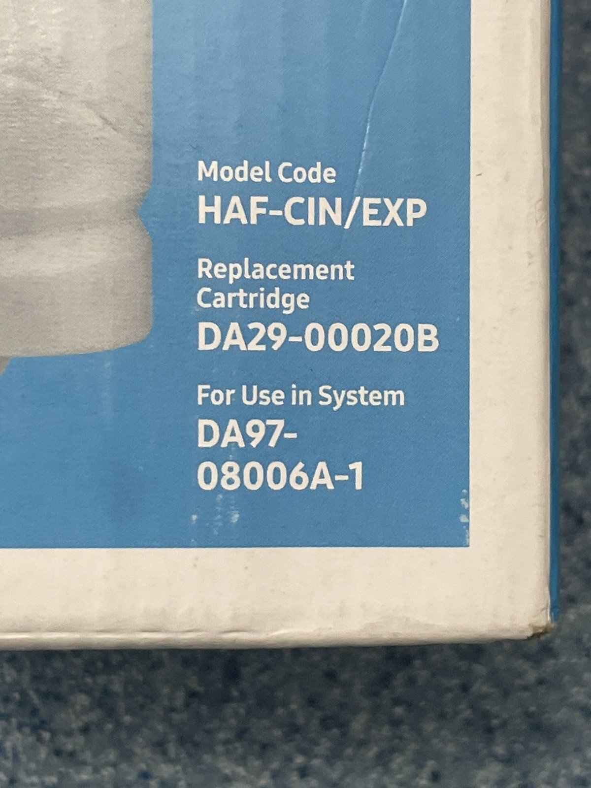1 PACK Genuine Samsung DA29-00020B HAF-CIN/EXP-REFRIGERATOR Water Filter,USA