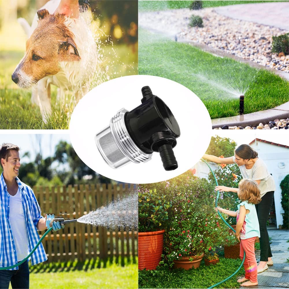 3/8 Inch Water Pump Strainer Hose Barb In-Line Strainer Twist-On Sprayer Filter