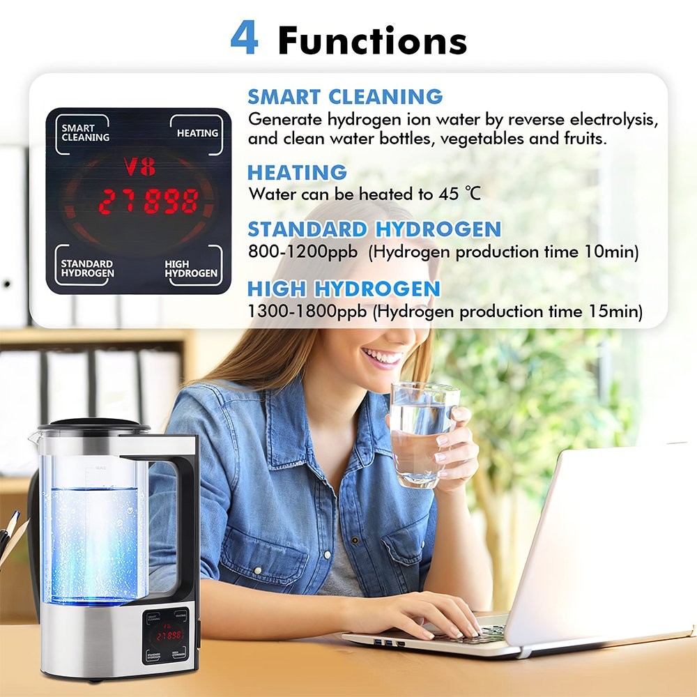 Water Kettle Electric Hydrogen Water Ionizer Generator Machine Water Generator