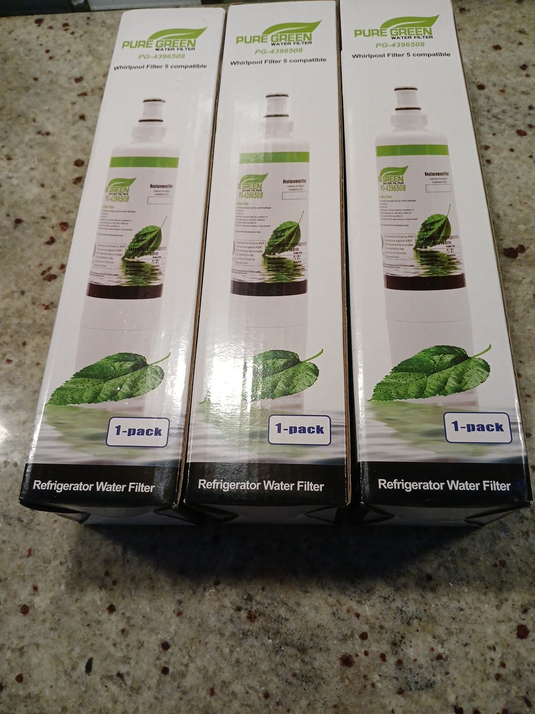 Pure green For LG & KENMORE LG LT800P Refrigerator Water Filters 3 Sealed Pack