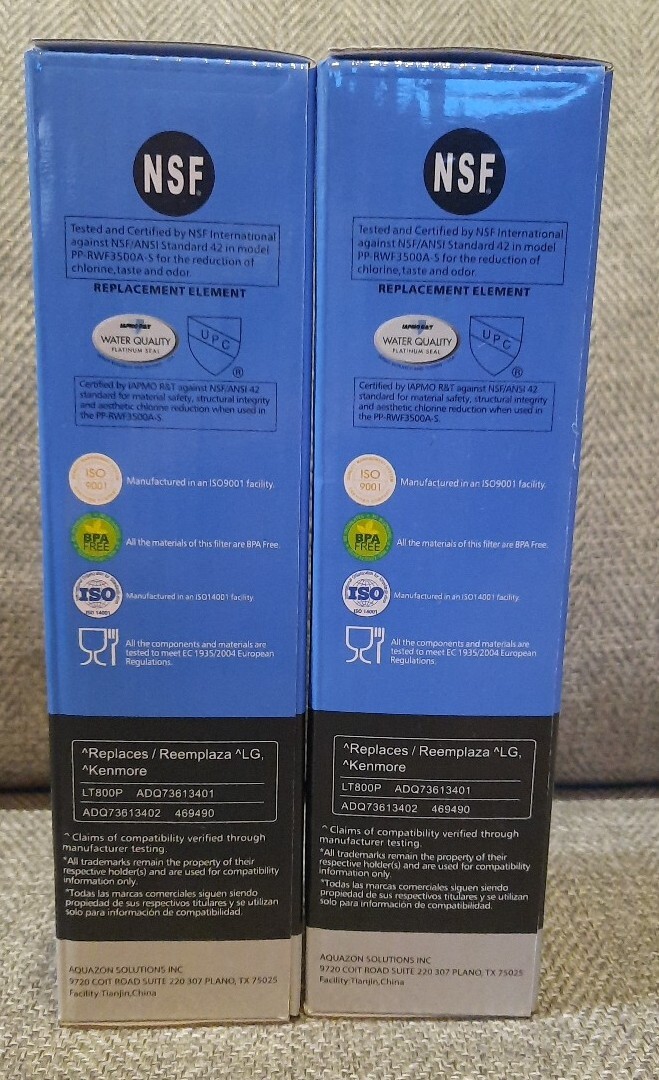 PurePlus PP-RWF 3500A Refrigerator Water Filter (2) LG Kenmore 300 Gallons New