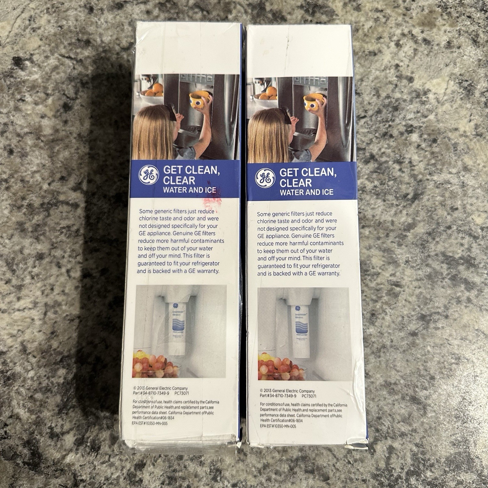 SEALED 2x GE MSWF SmartWater Refrigerator Filter Replacement Cartridge OEM