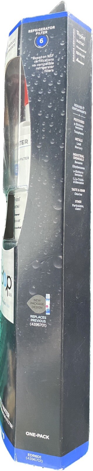 Everydrop by Whirlpool Ice and Water Refrigerator Filter 6 EDR6D1 ONE-PACK