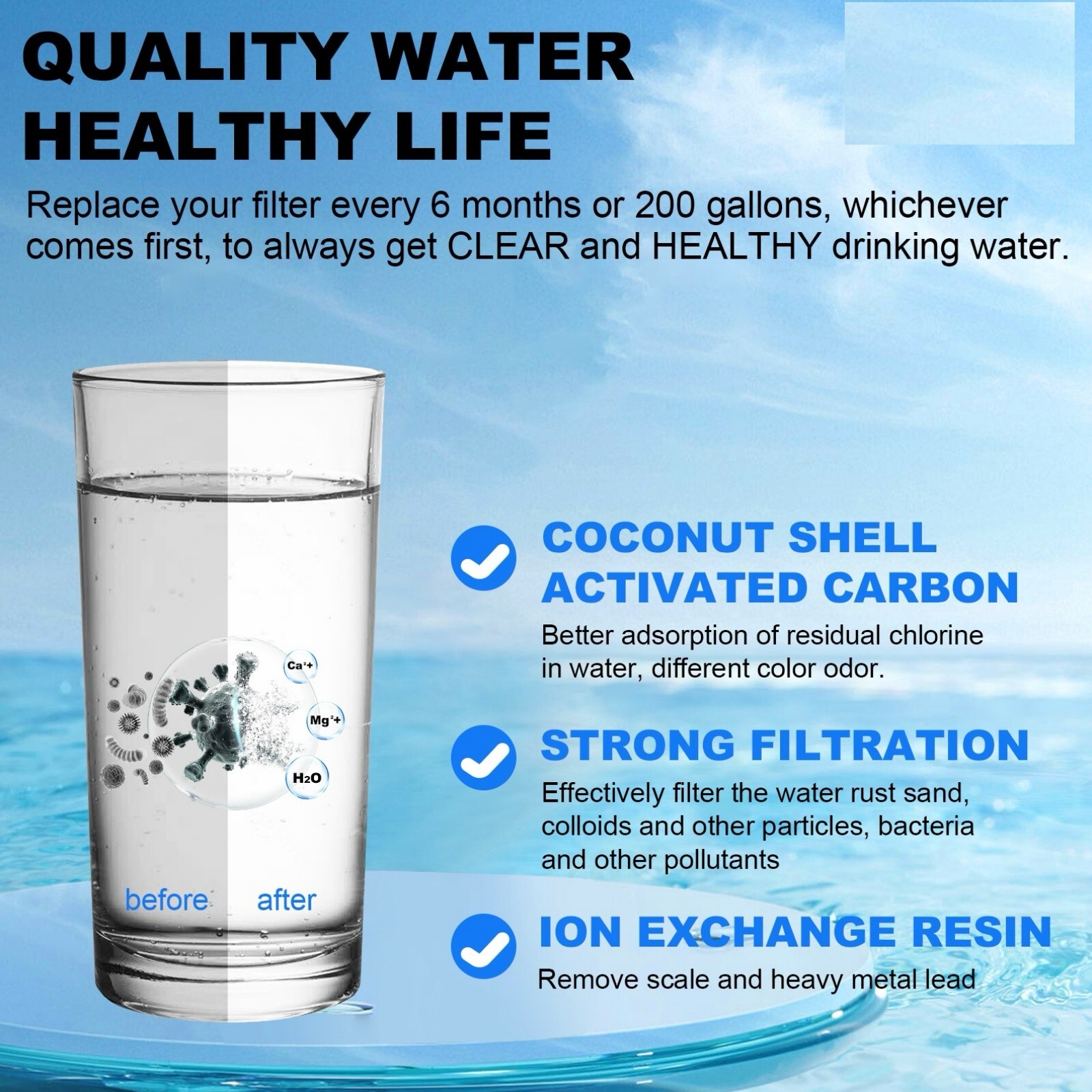 3-Pack Replacement for Frigidaire PureSource Ultra Water & Ice Filter