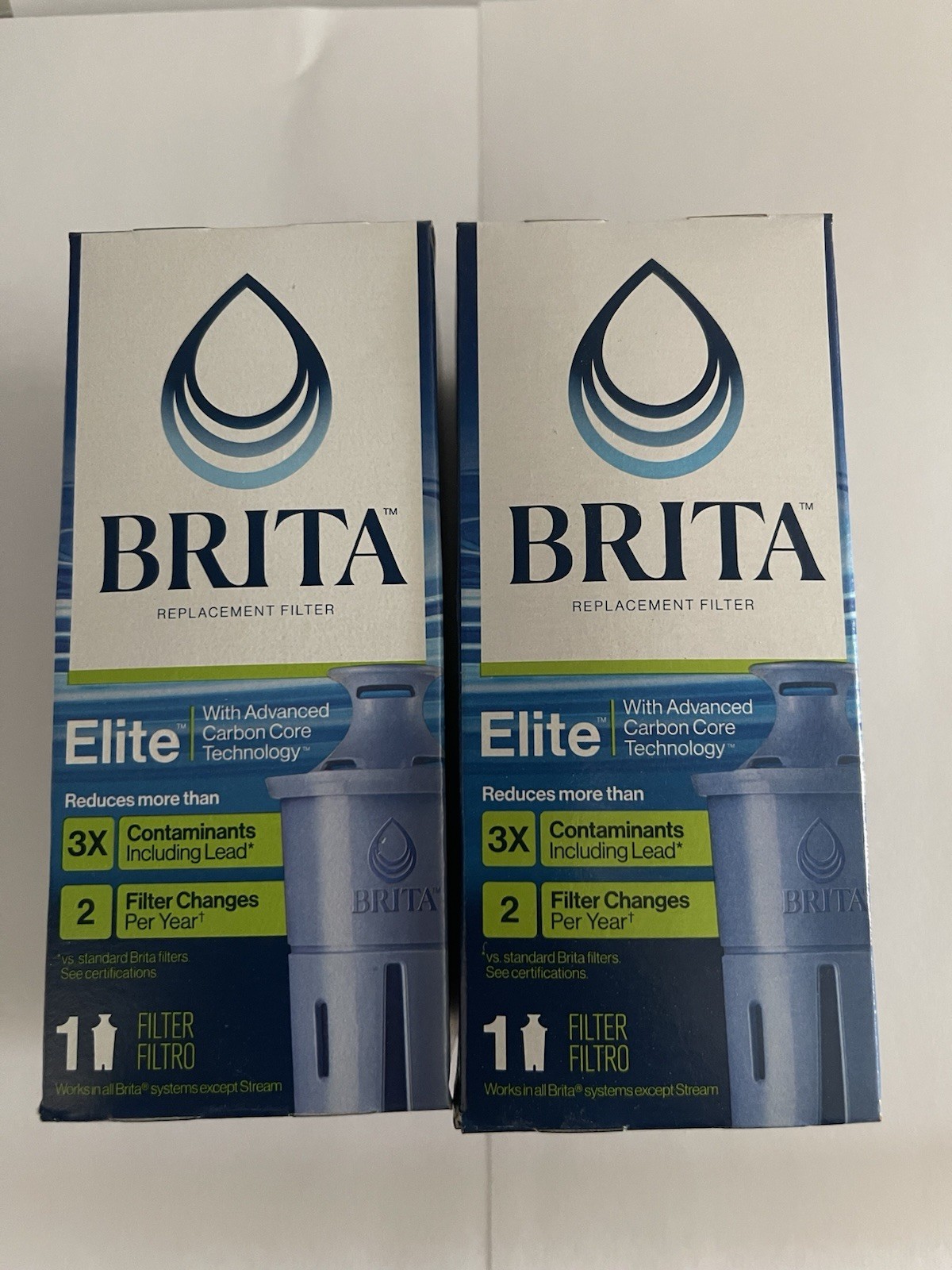 Brita Elite Longlast Replacement Filter for Pitchers & Dispensers 2 Filters