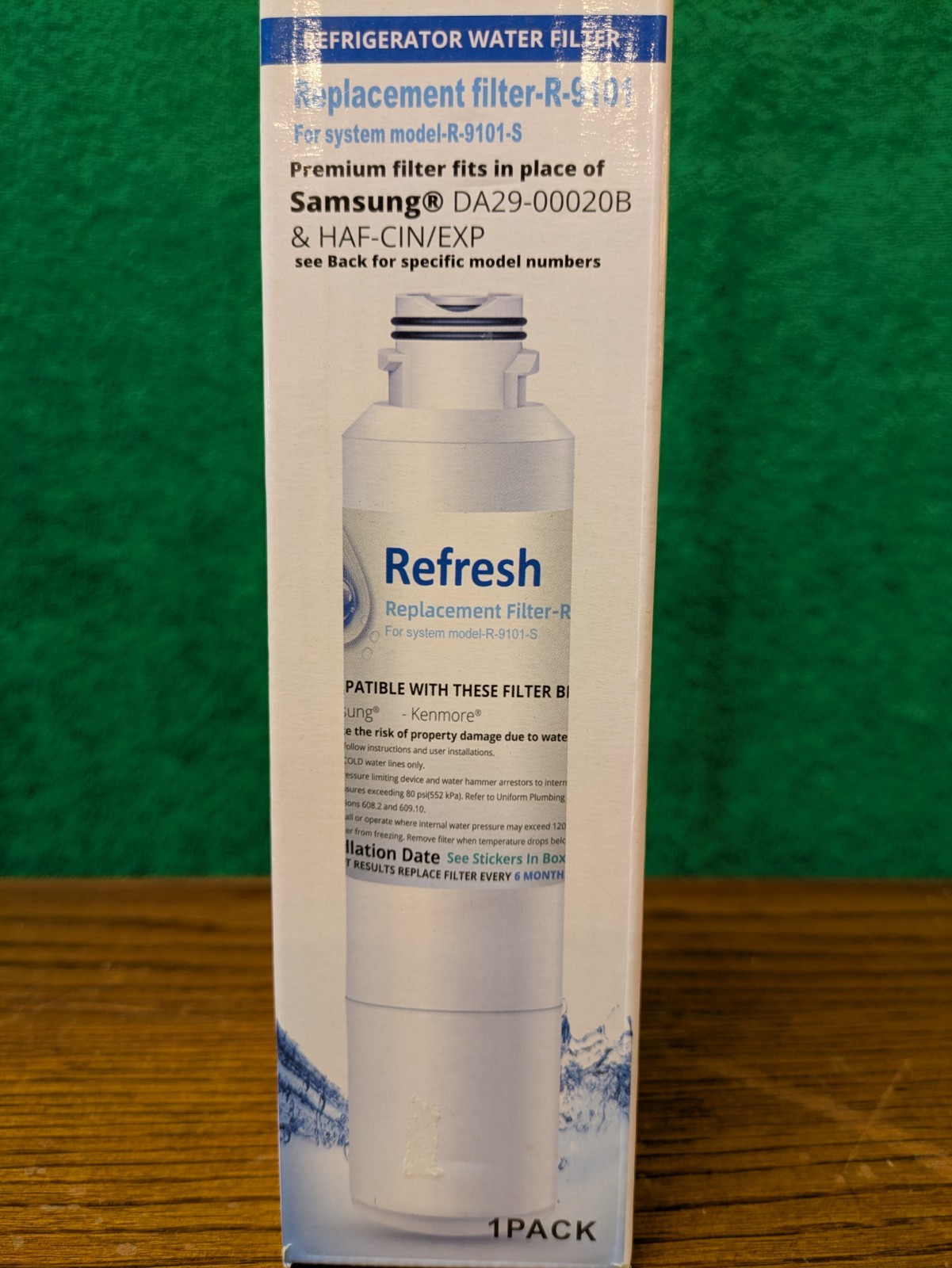 WATER FILTER SAMSUNG DA29-00020B HAF-CIN/EXP, 46-9101 (+8 SEE BACK OF BOX )