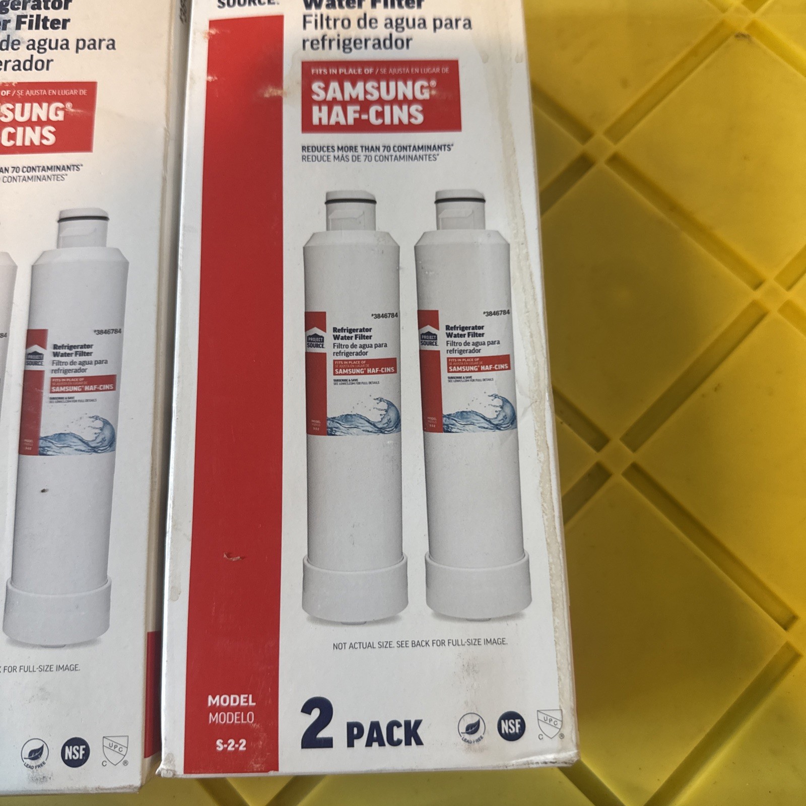 Project Source 3846784 Refrigerator Water Filter 4 Pack (2 Packs Of 2)