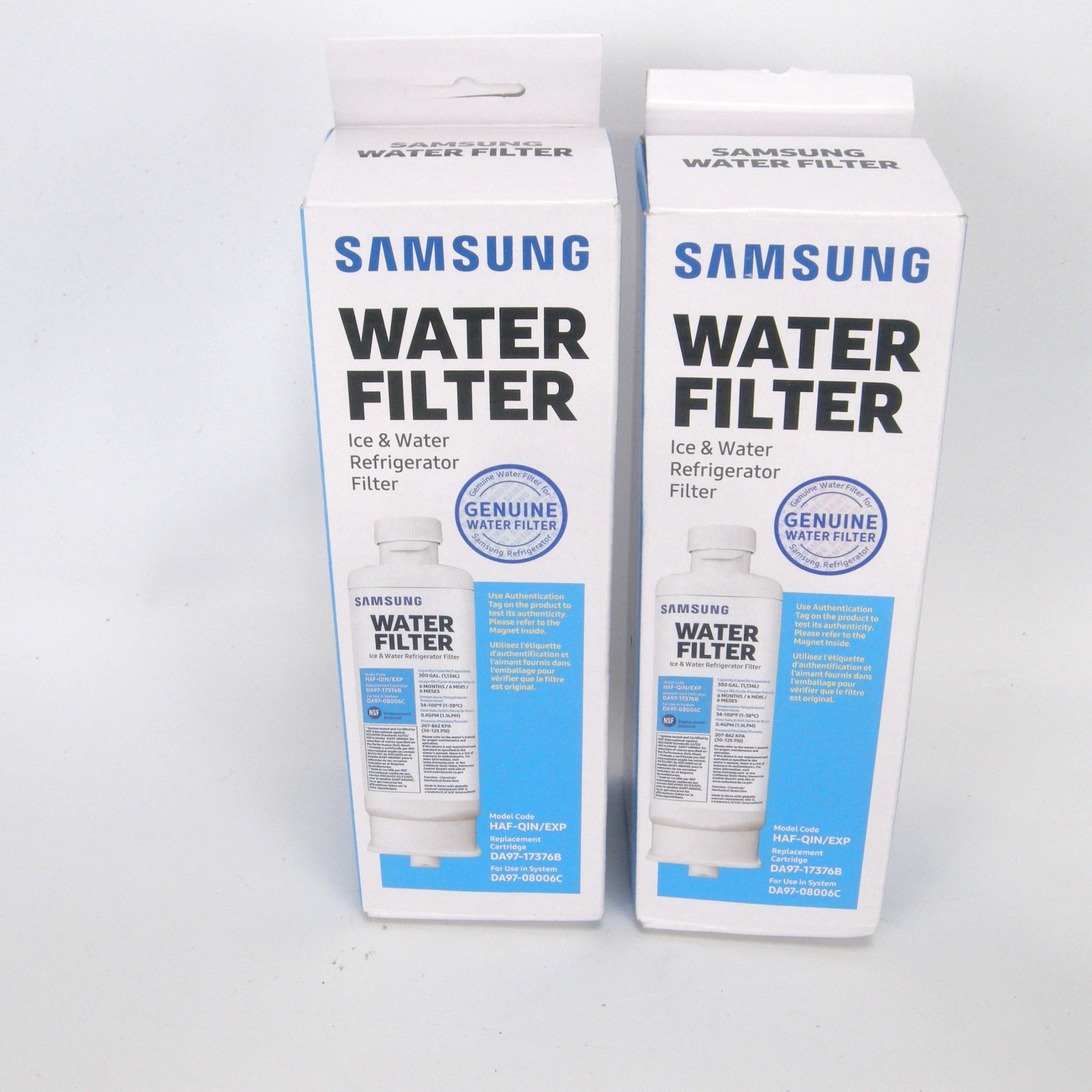 Samsung Genuine Water Filter 2 Pack For Refrigerator HAF-CIN/EXP DA29-00020B