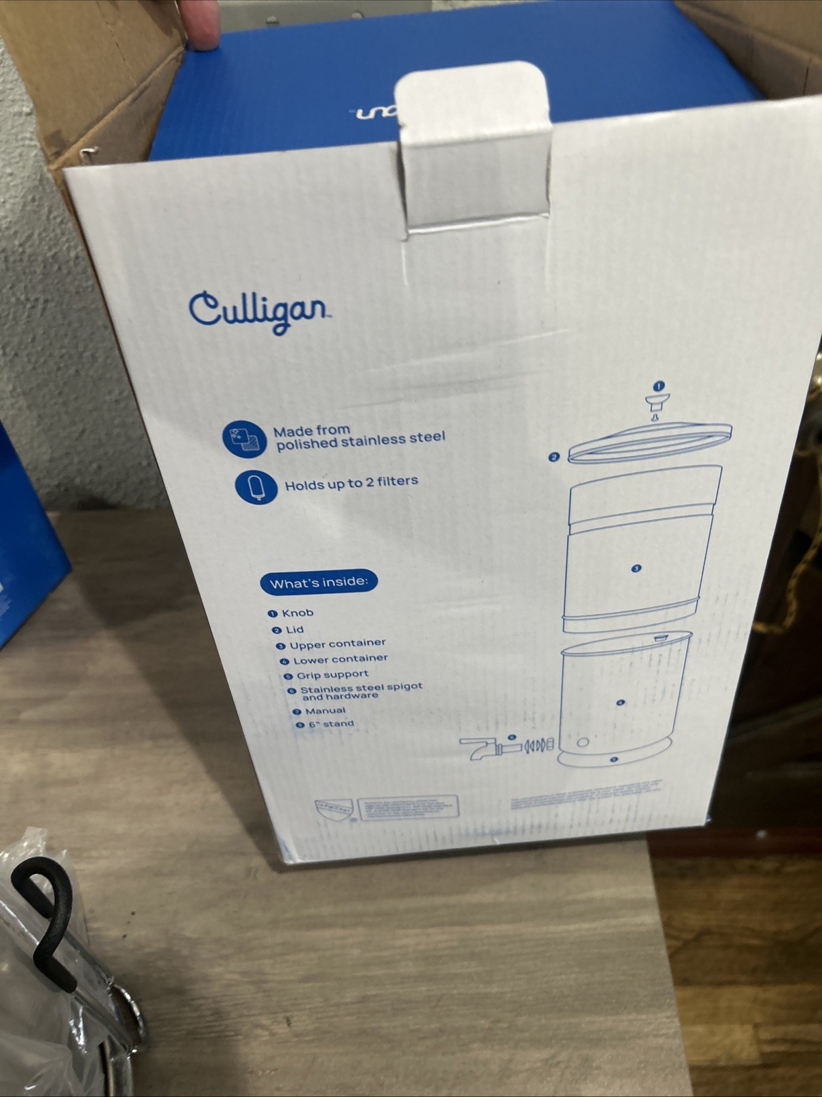 Culligan MaxClear Technology 2.25 Gallon Gravity Water Filter System W 2 Filters