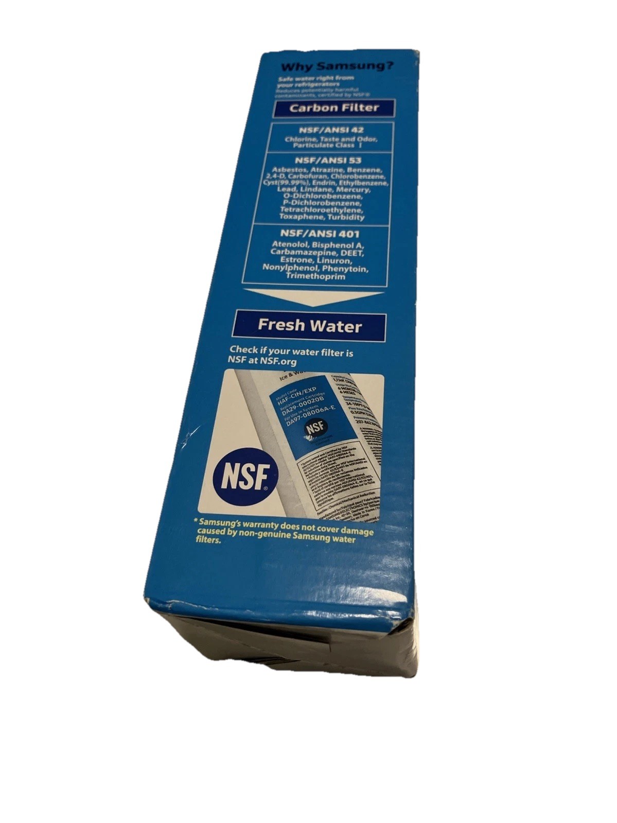 SAMSUNG HAF-CIN/EXP Water/Ice Filter for Refrigerator DA29-00020B DA97-08006A-E