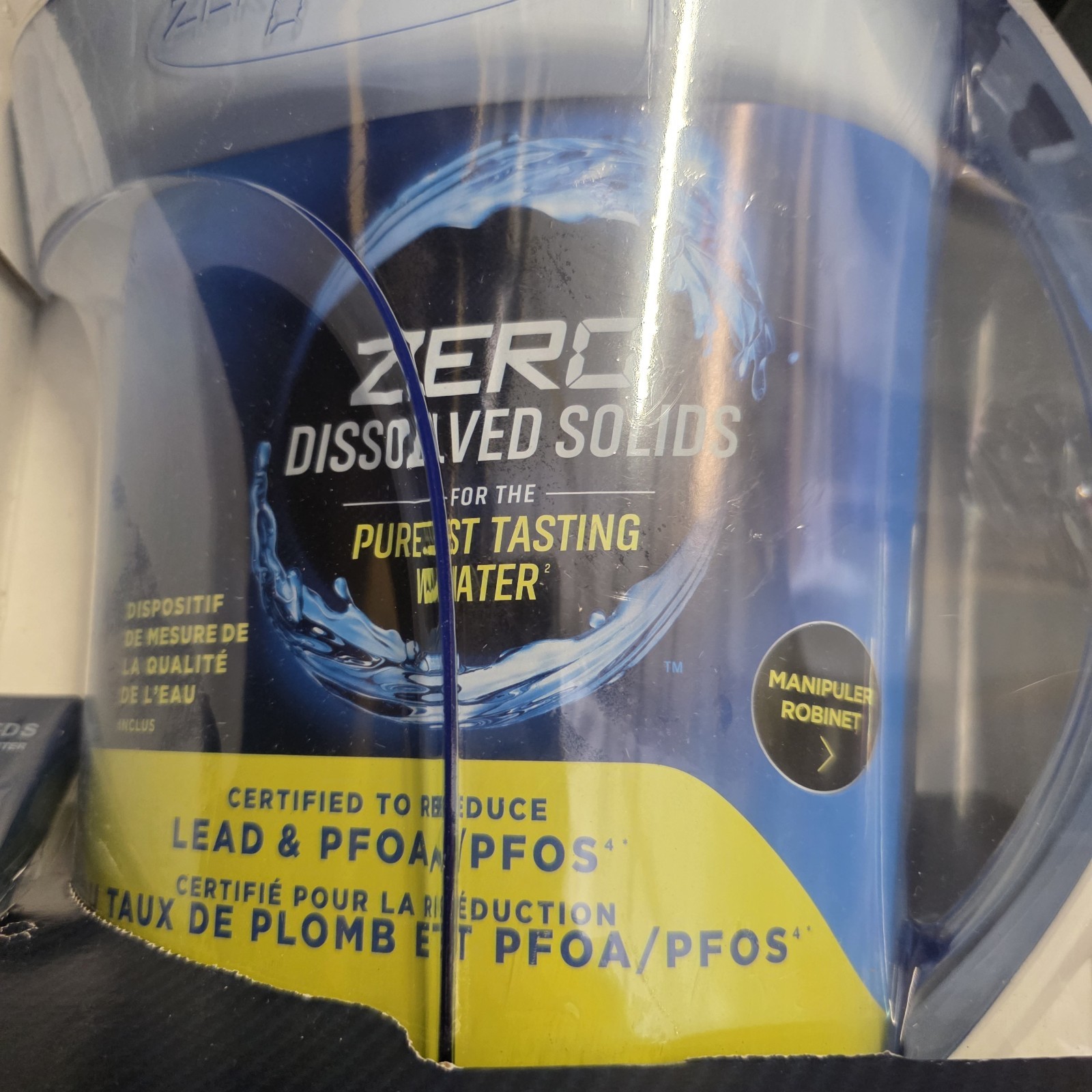 Zero Water ~ ready pour 10 Cup w/ handle spigot New In Package