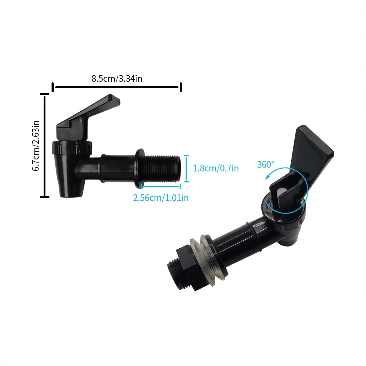 Effortless 2 Pcs Water Dispenser Valve Set—Perfect for Kitchens and Home Use