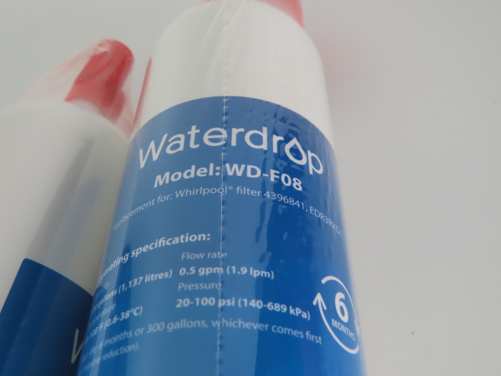 2 Refrigerator Water Filter Replacement WD-F08 Sealed