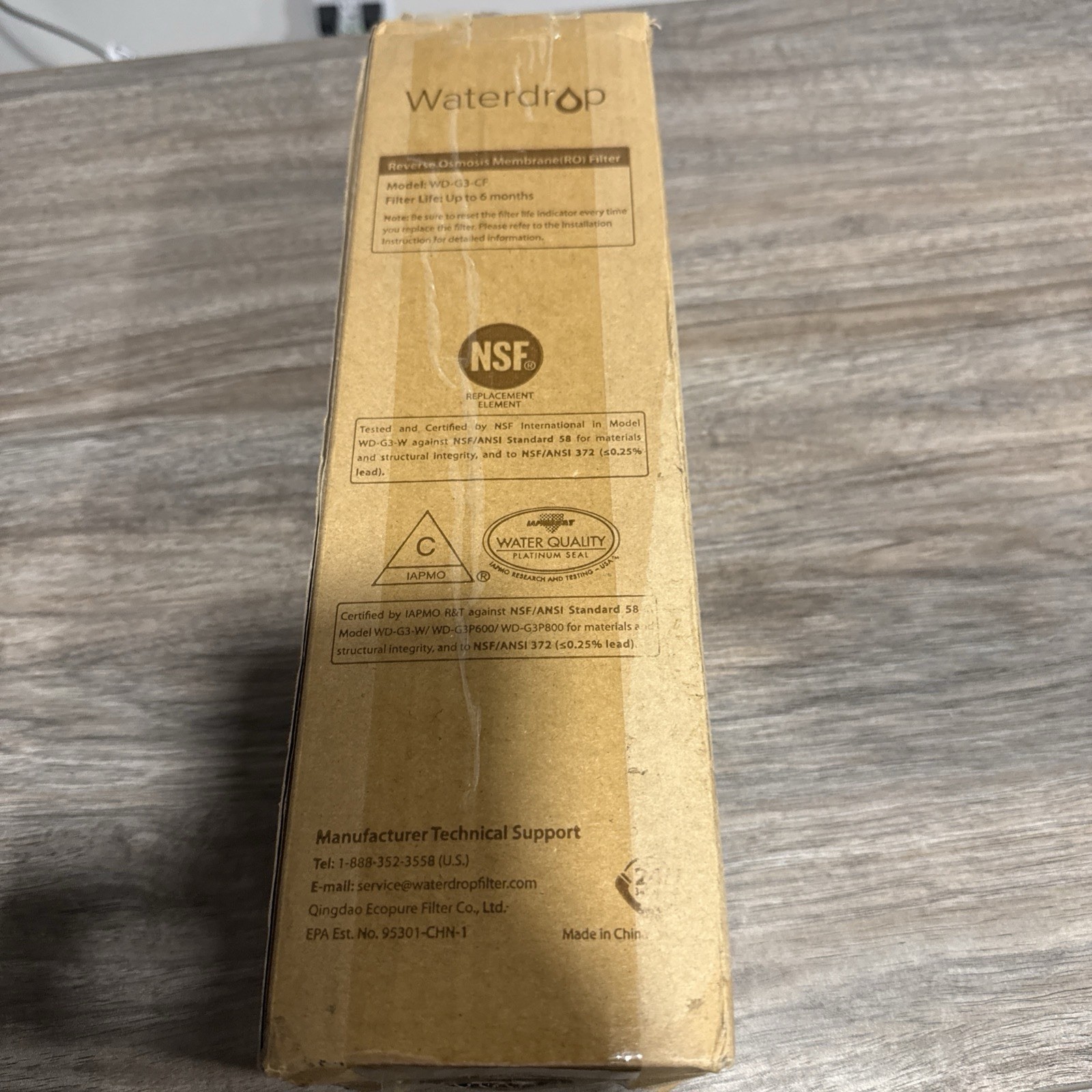 Waterdrop WD-G3-CF Filter, Replacement for WD-G3-W, WD-G3P600 and WD-G3P800-W