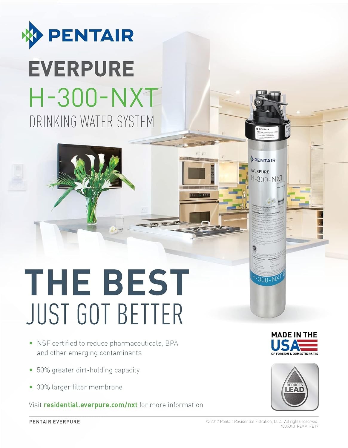 Pentair Everpure H-300-NXT Filter Cartridge, EV927441
