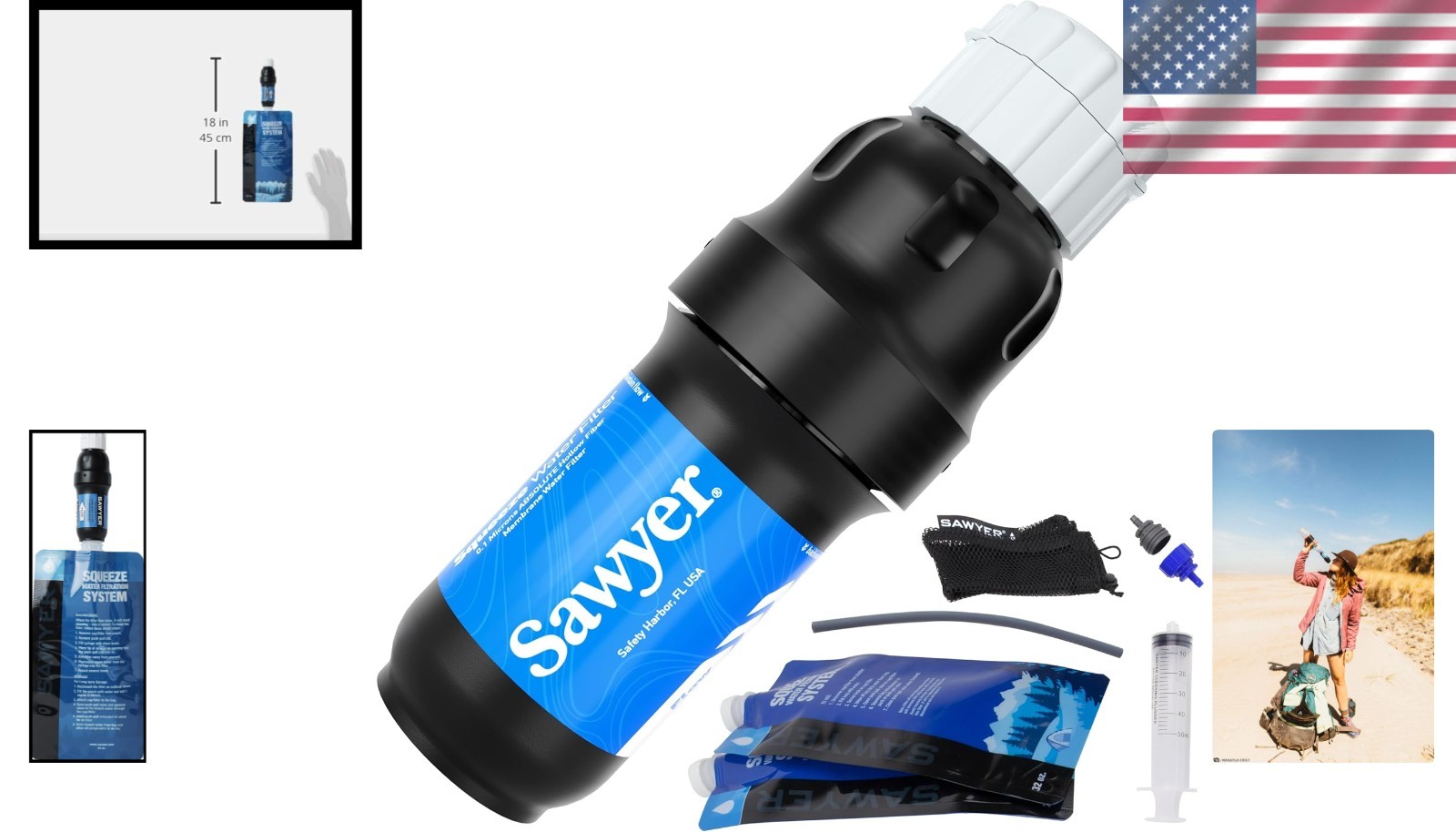 Ultimate Portable Water Filter: Removes 99.999999% of Bacteria & Microplastics