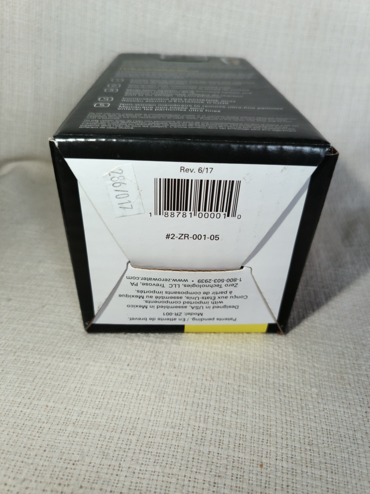 Zero Water Premium 5 Stage Ion Exchange Replacement Water Filter Model ZR-001