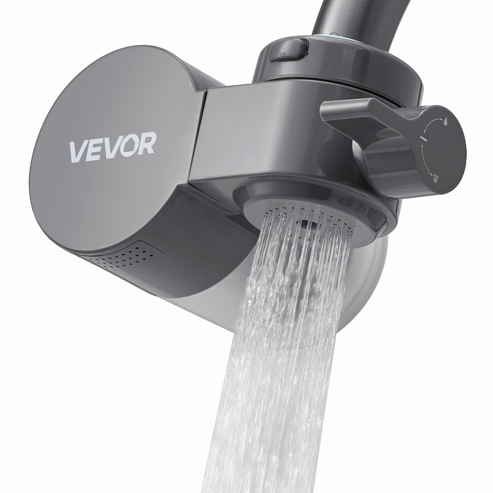 Faucet Mount Water Filter Sink Water Purifier for Kitchen Horizontal Gray