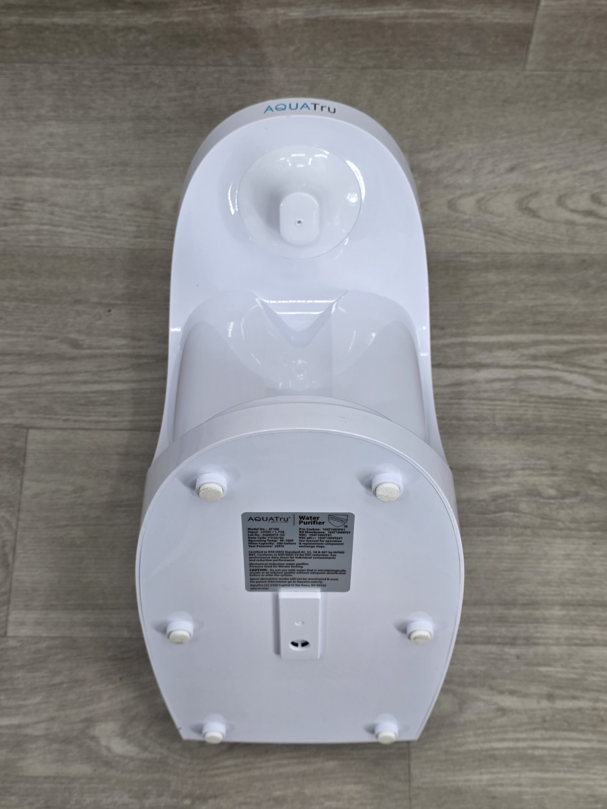 AQUATRU Carafe Countertop 4-Stage Reverse Osmosis Water Purifier System AT100