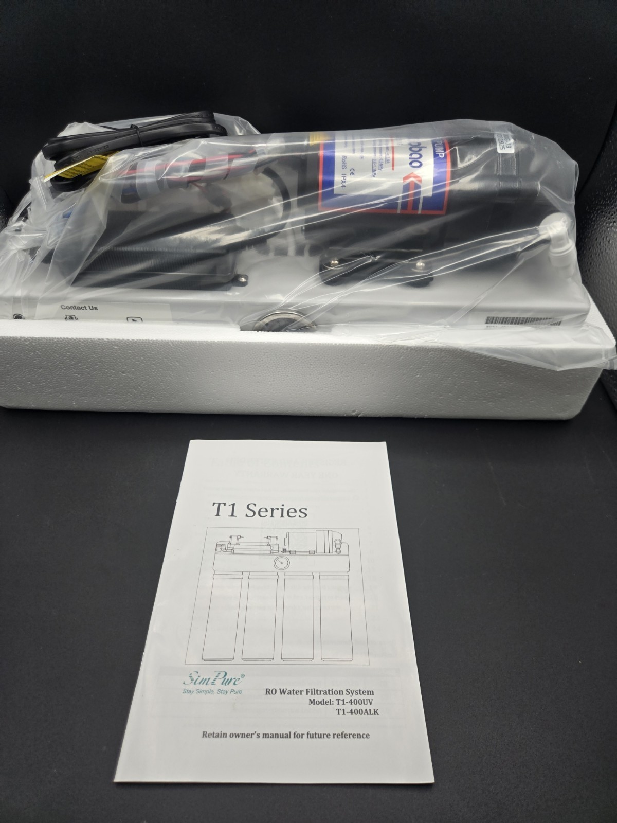 SimPure T1-400ALK 8 Stage Reverse Osmosis Water Filtration System