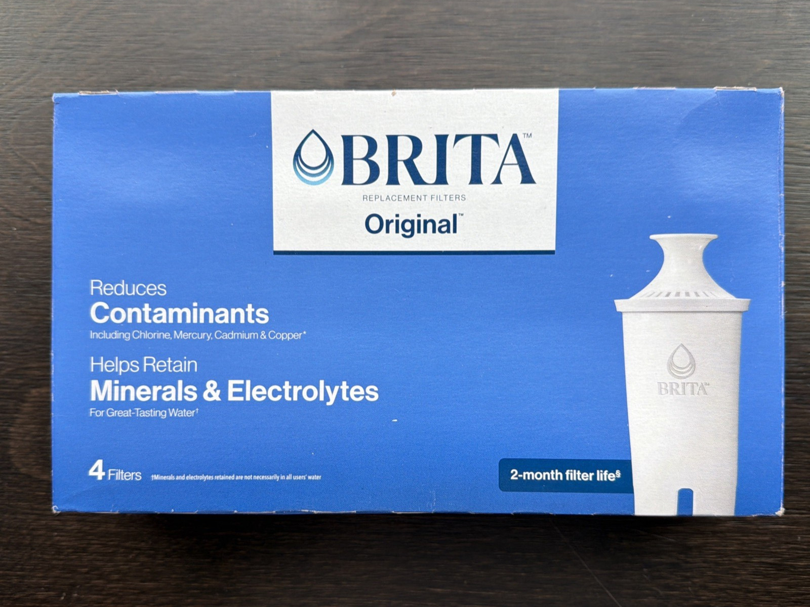 Brita Standard Pitcher & Dispenser Replacement Water Filters, Model OB03, 4pack