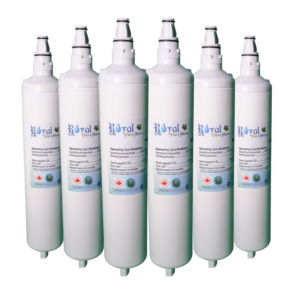6 Pack Water Filters Fit For LG LT600P 5231JA2006A 5231JA2006B 9990 RoyalPure