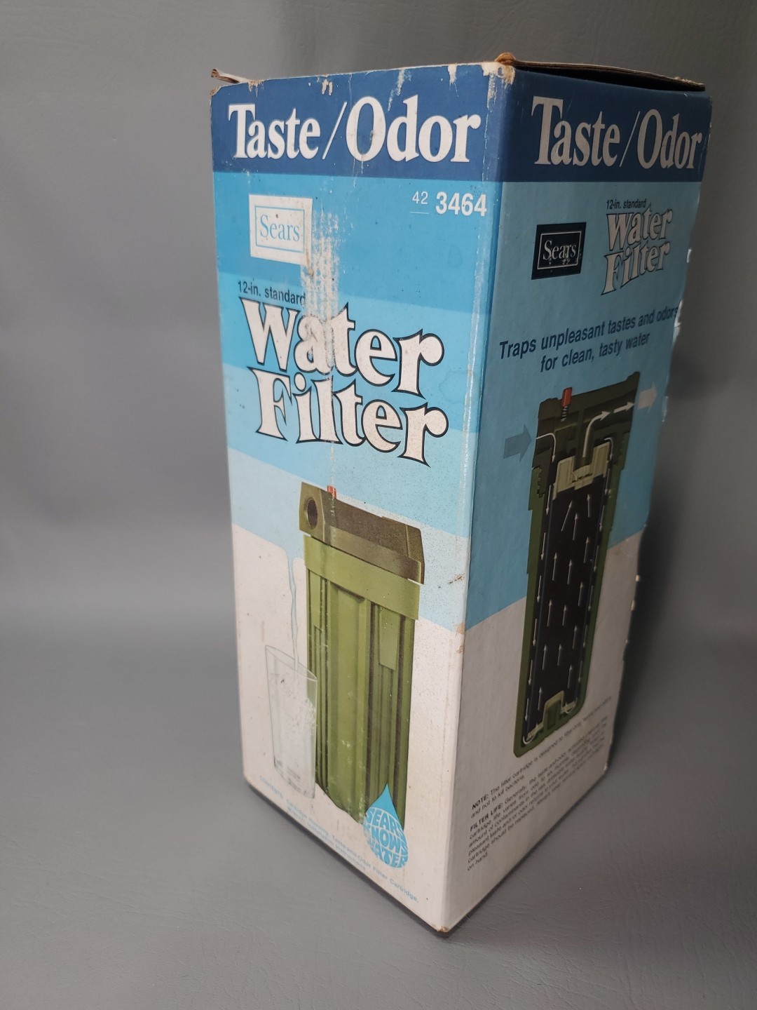 Vintage Sears 12 Inch Standard Water Filter, 423464, New In Box, Retired 1970’s
