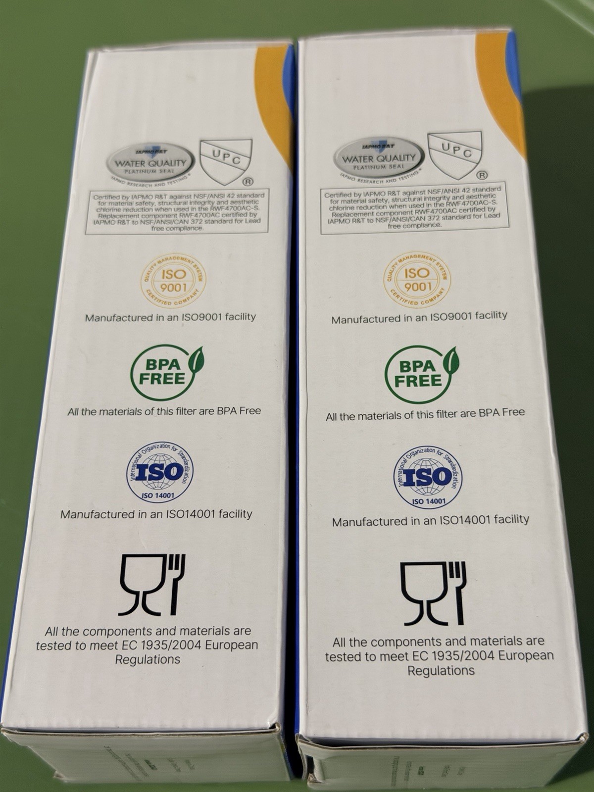 2pk Pureplus RWF4700AC Refrigerator Water Filters & 3pk AF004 Air Filters